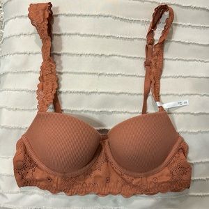 aerie | real happy demi lightly lined retro bra